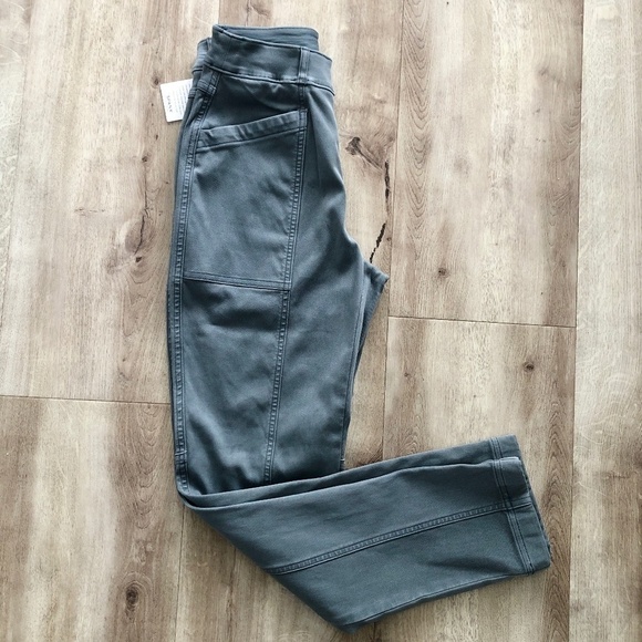 SPANX Stretch Twill Straight Leg Pants, Womens, Hazy Blue‎ Grey Size XS, NEW - Picture 3 of 14